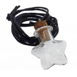 Glass Star Bottle Pendant